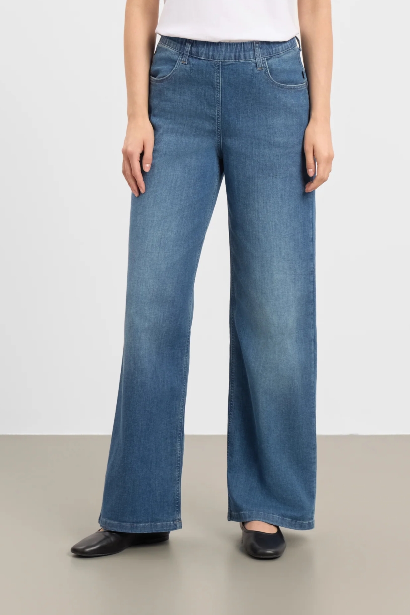 LAURIE  Pants Donna Loose Ml Washed Blue Denim