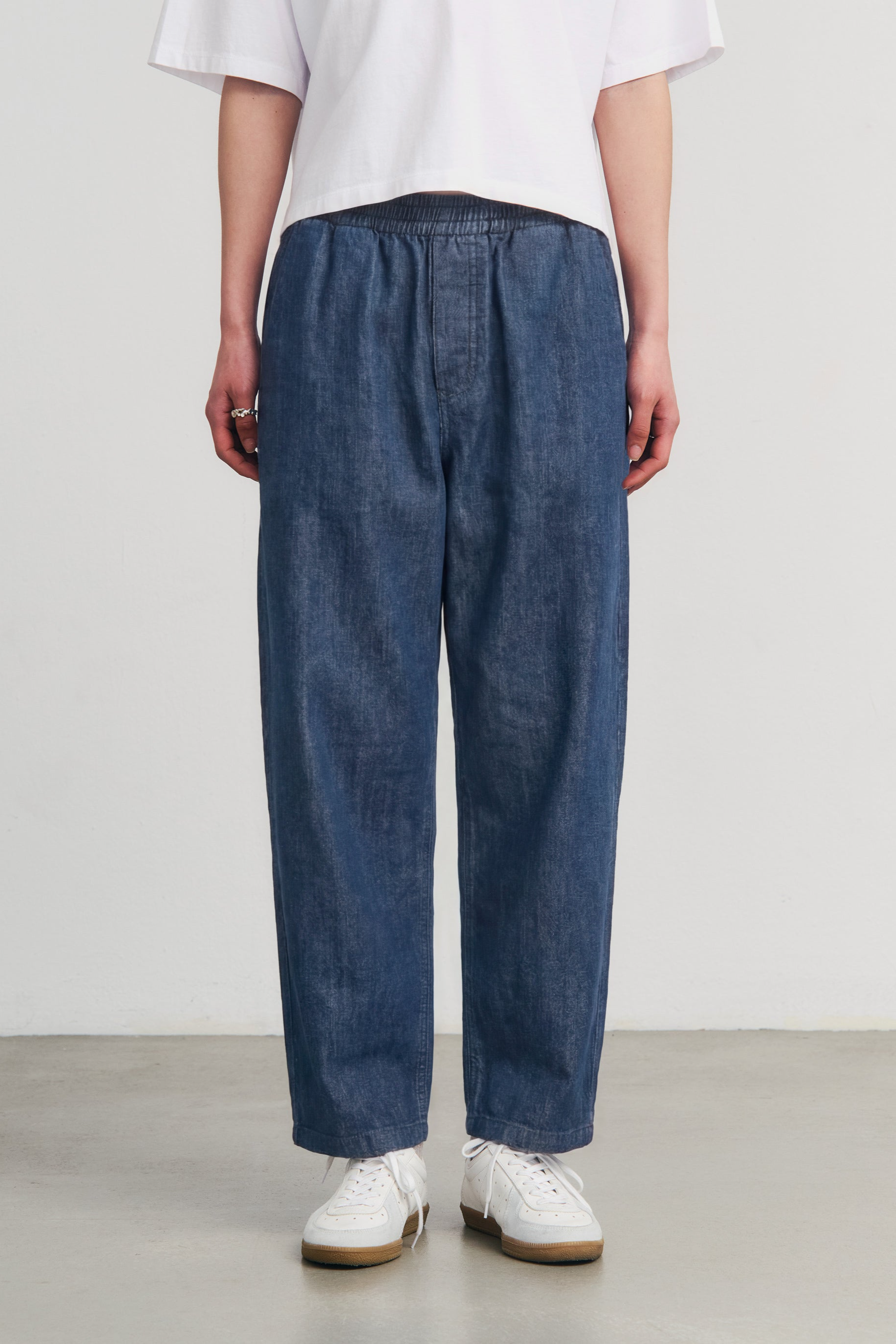Rotholz  Jeans Met Wijde Pijpen Spijkerstof Blauw