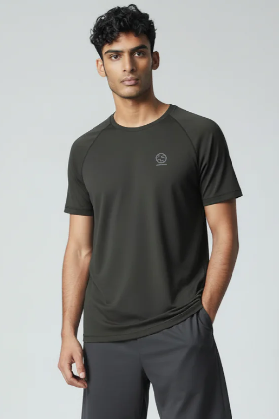 Underscored mannen vegan T-Shirt Holmwood Gitzwart