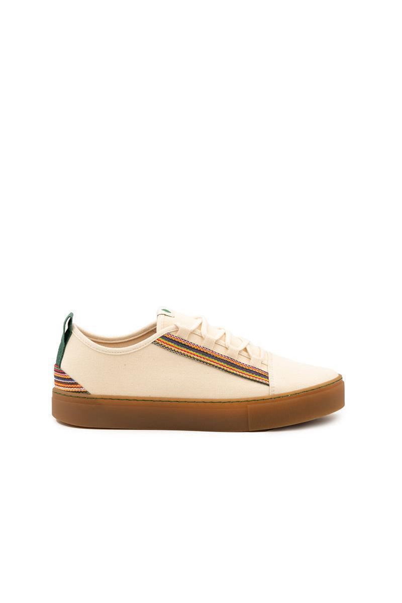 Vesica Piscis mannen vegan Sneakers Cuvier Wit/Shanti Natuurlijk