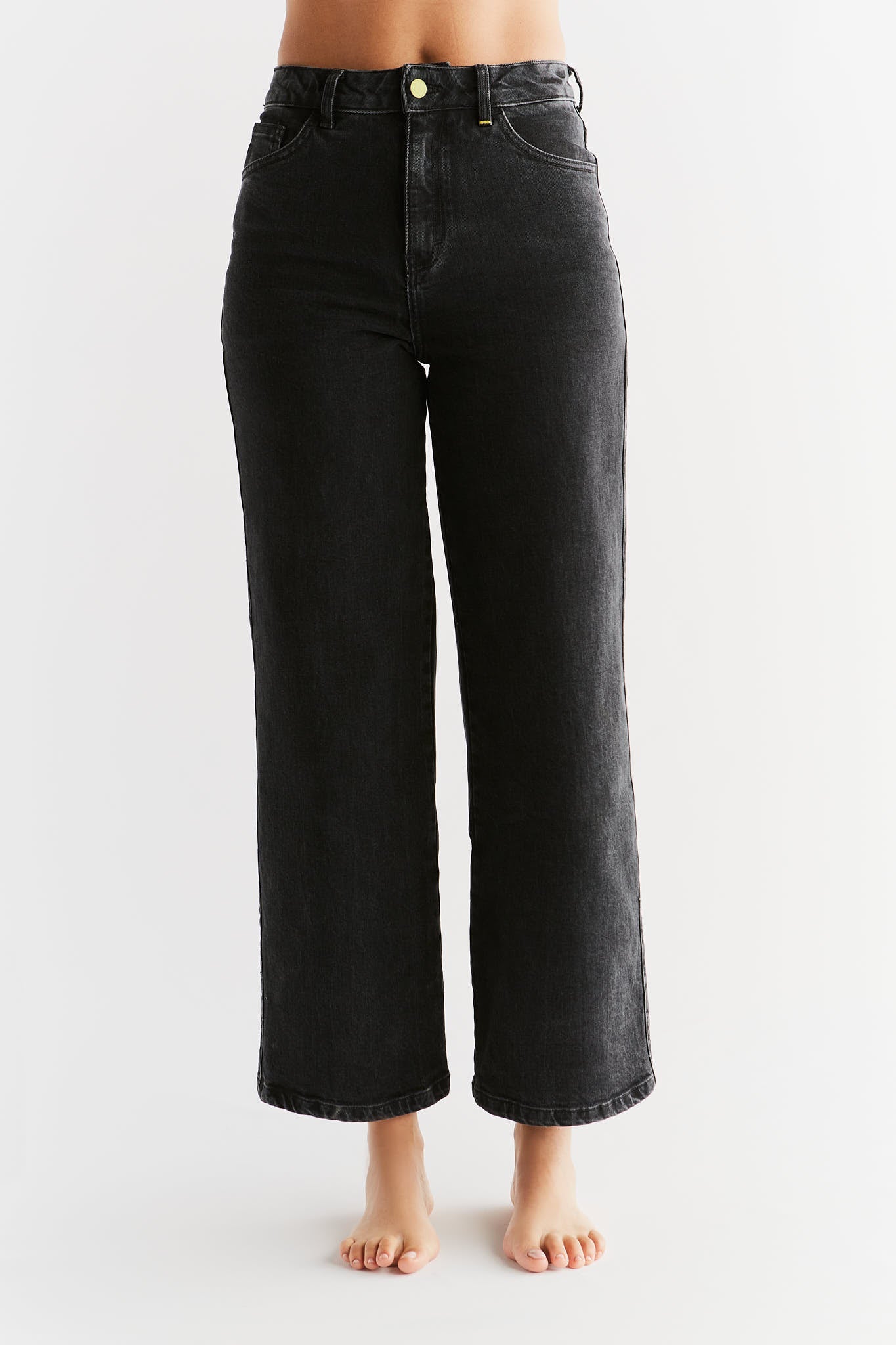 Evermind  Jeans Met Wijde Pijpen In Koolstofgrijs