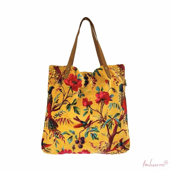 Imbarro Shopper Paradise Velvet Large Yellow