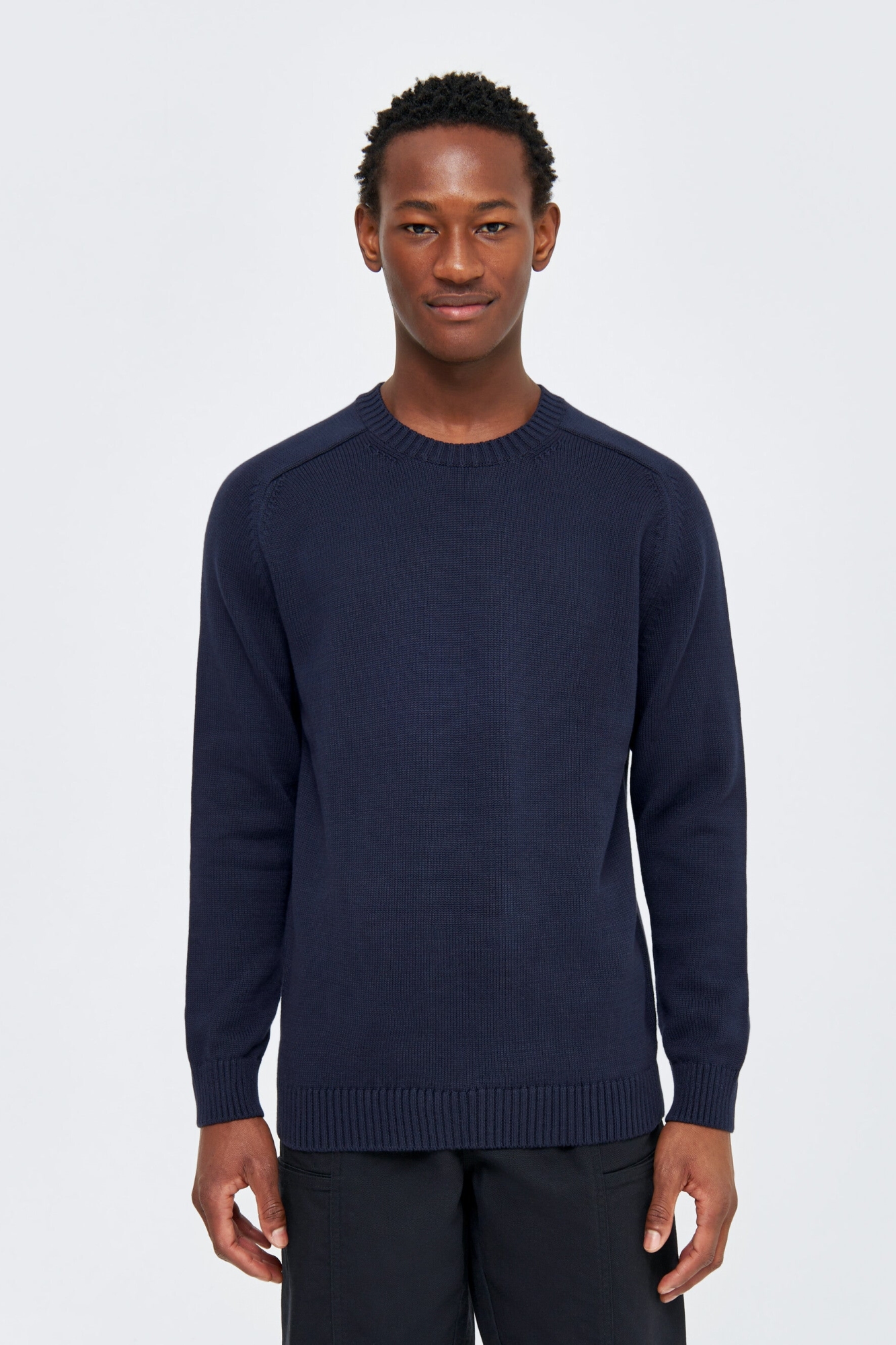 KnowledgeCotton Apparel mannen vegan Gebreide Trui Met Ronde Hals En Nachthemelmotief