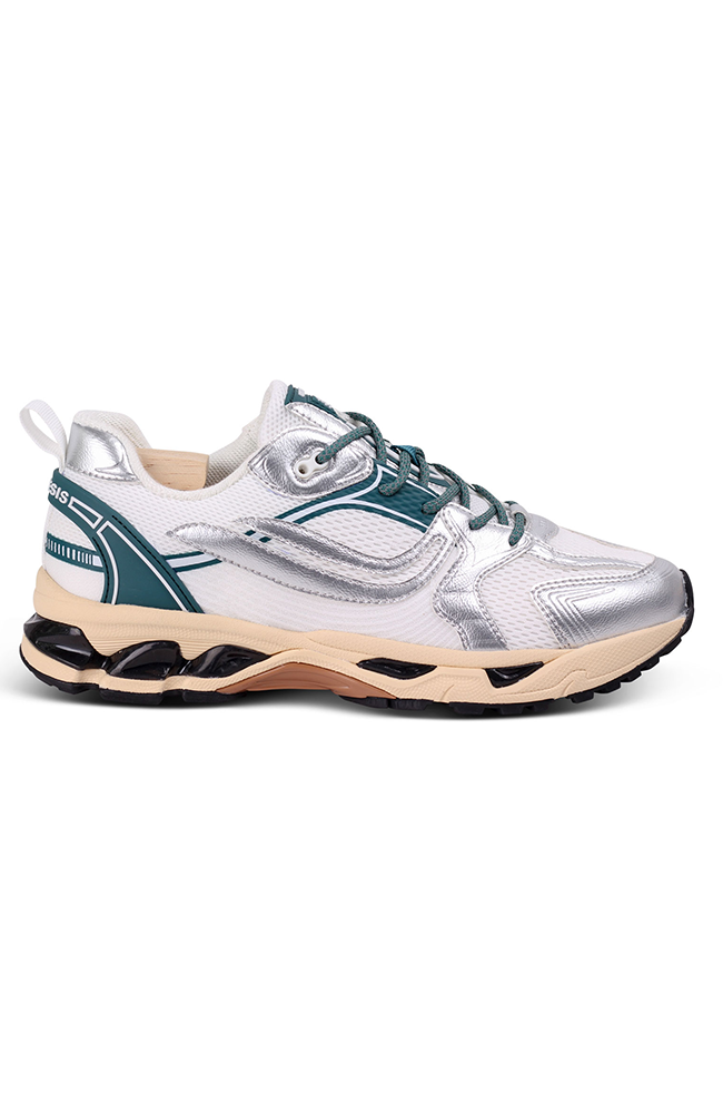 Genesis mannen vegan Sneakers G-Ultra Rec Rub Silver White Petrol