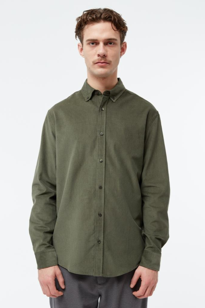 Givn mannen vegan Shirt Fabio Donker Kaki