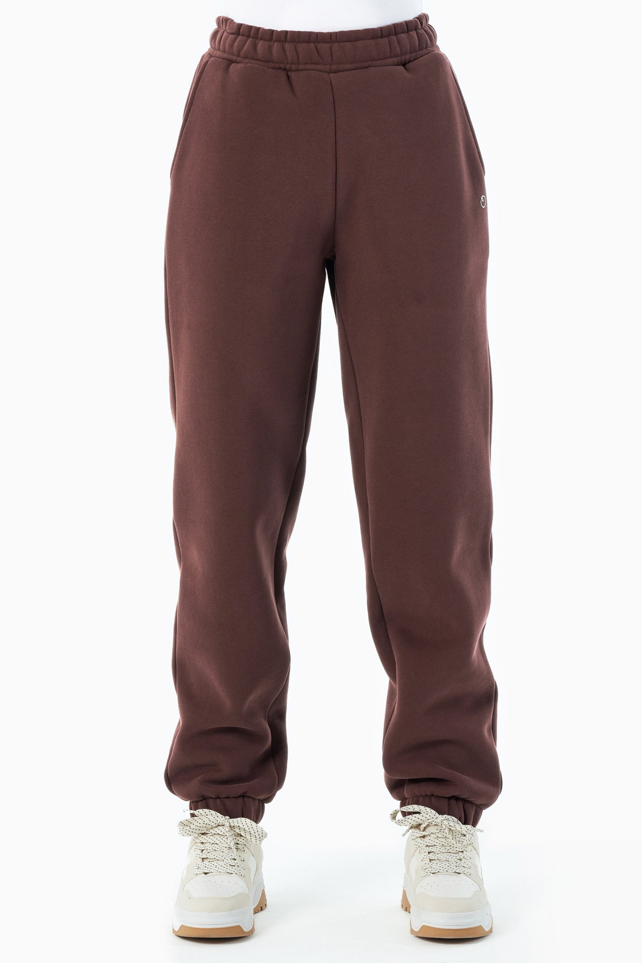 ORGANICATION mannen vegan Joggingbroek Parkerr Bittere Chocolade