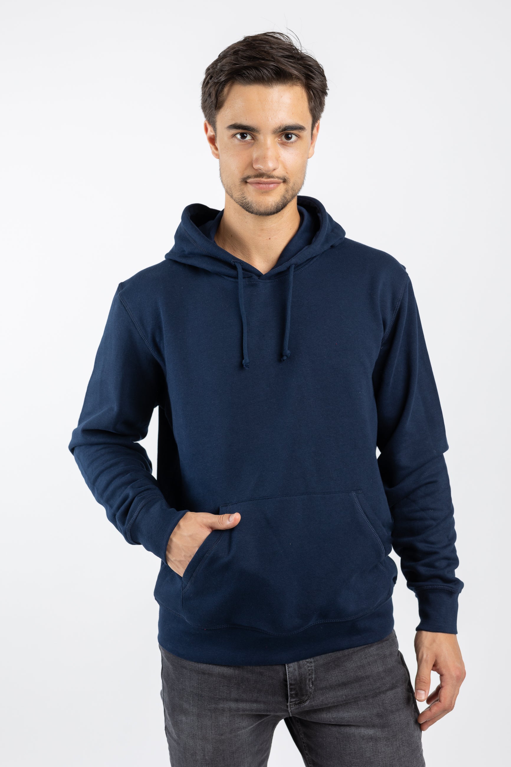 TORLAND mannen vegan Hoodie Drummer Frans Marineblauw