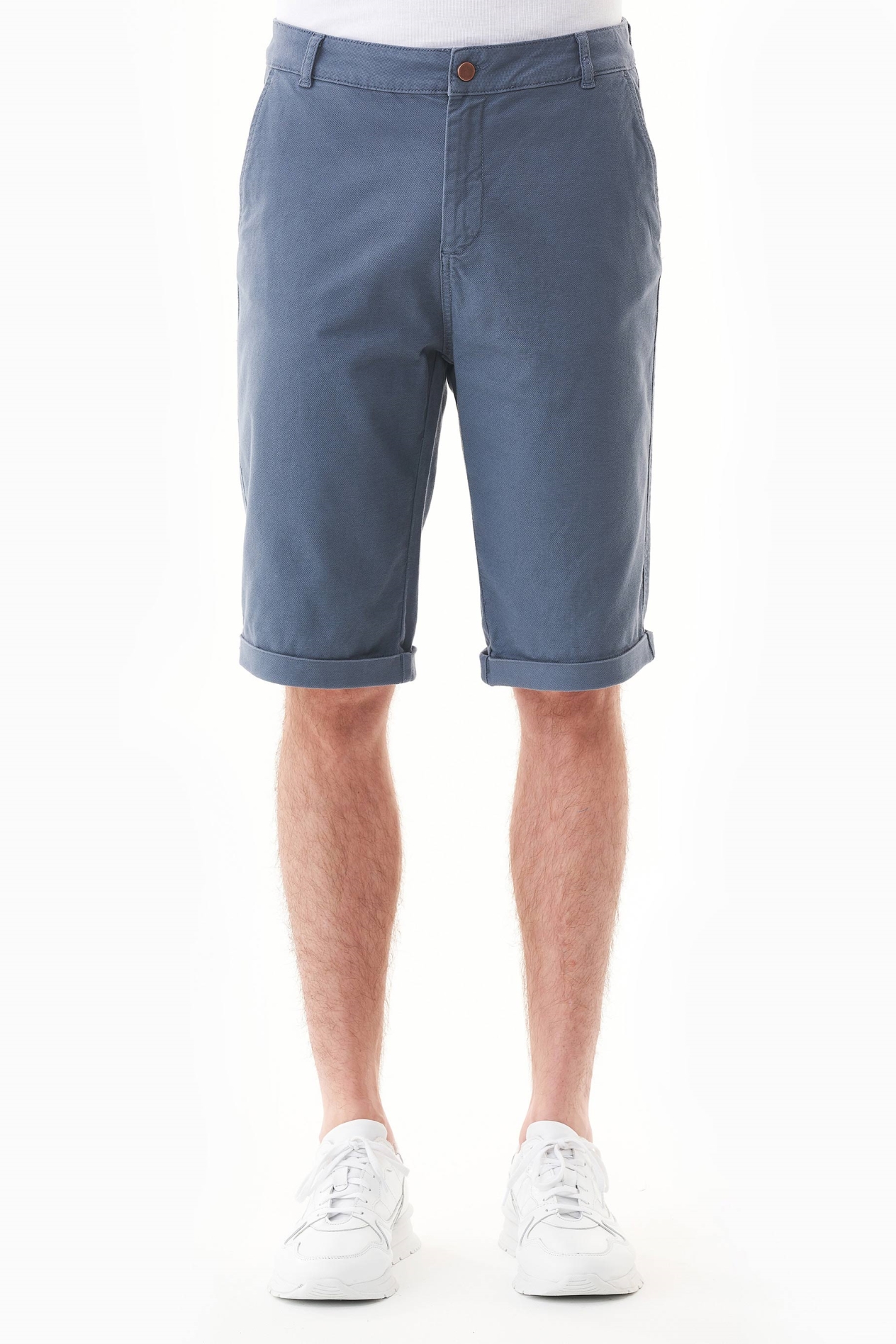 ORGANICATION mannen vegan Korte Broek Vintage Blauw
