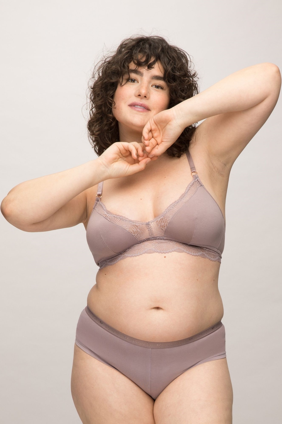 LOVJOI  Bralette Stipa Zacht Lila