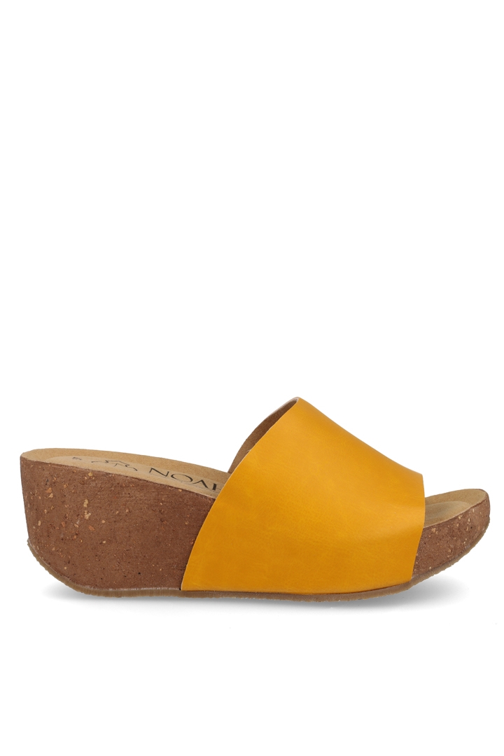 Noah  Open Mules Rossella Okergeel