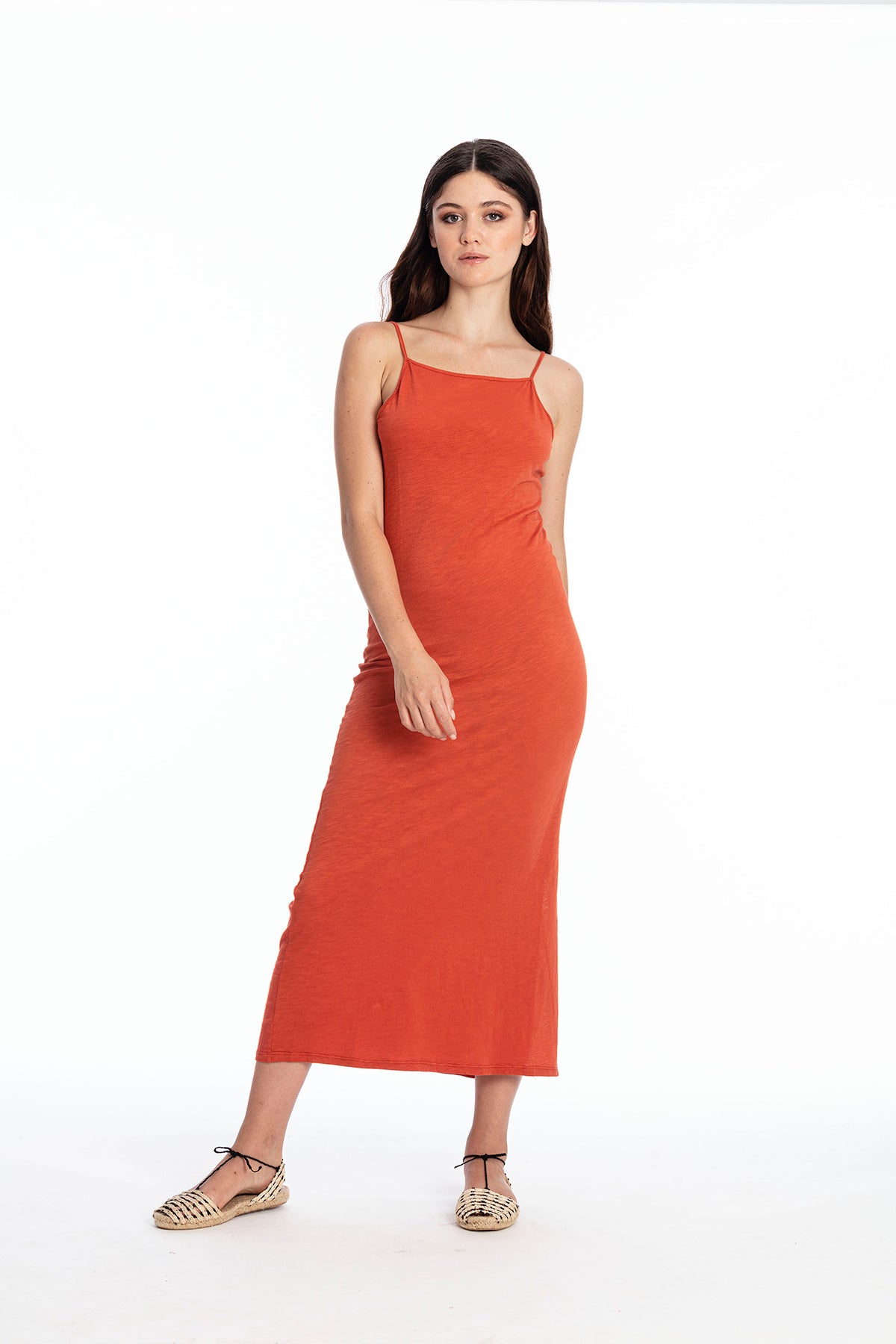 RAVENS VIEW IBIZA  Jurk Farah Terracotta Oranje