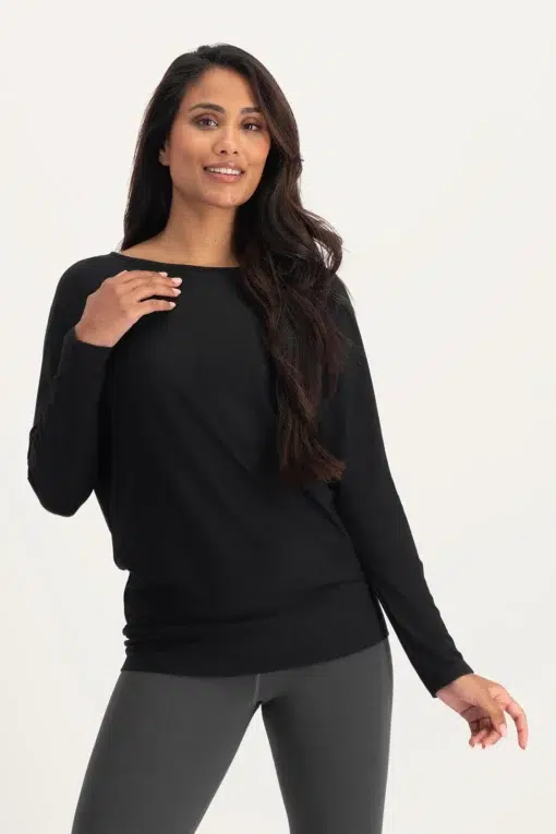 Budhi Yoga Langarmshirt – Onyx Black