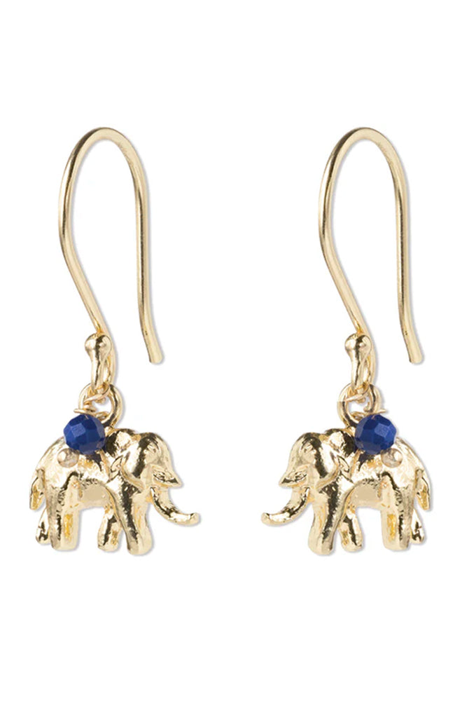 Generous oorbellen Lapis Lazuli olifant