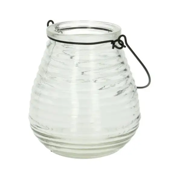 Windlicht bol, ribbels