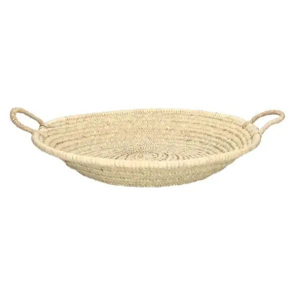 Schaal, palmblad, 2 handvatten, Ø 50 cm x 10 cm