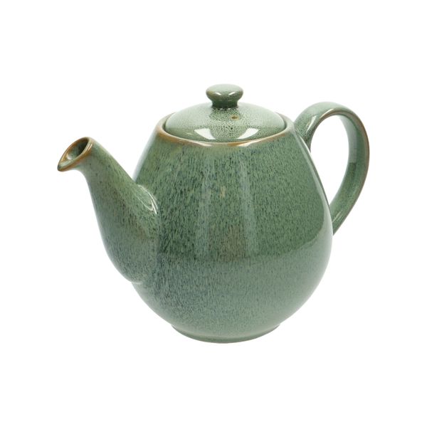 Theepot reactief glazuur, steengoed, groen, 1,8 l
