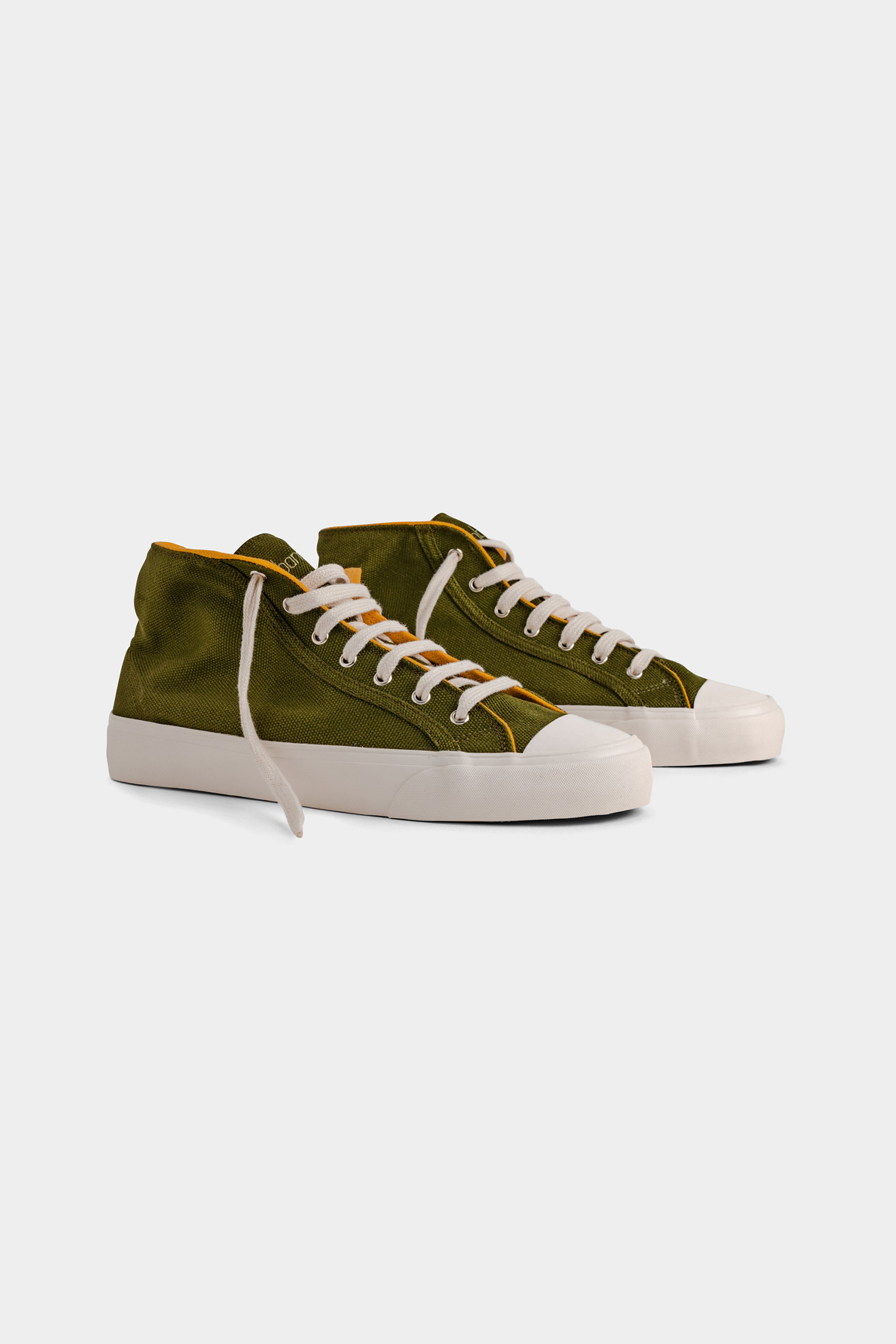 Bamburista mannen vegan Sneakers Grasshopper Hoog Mos