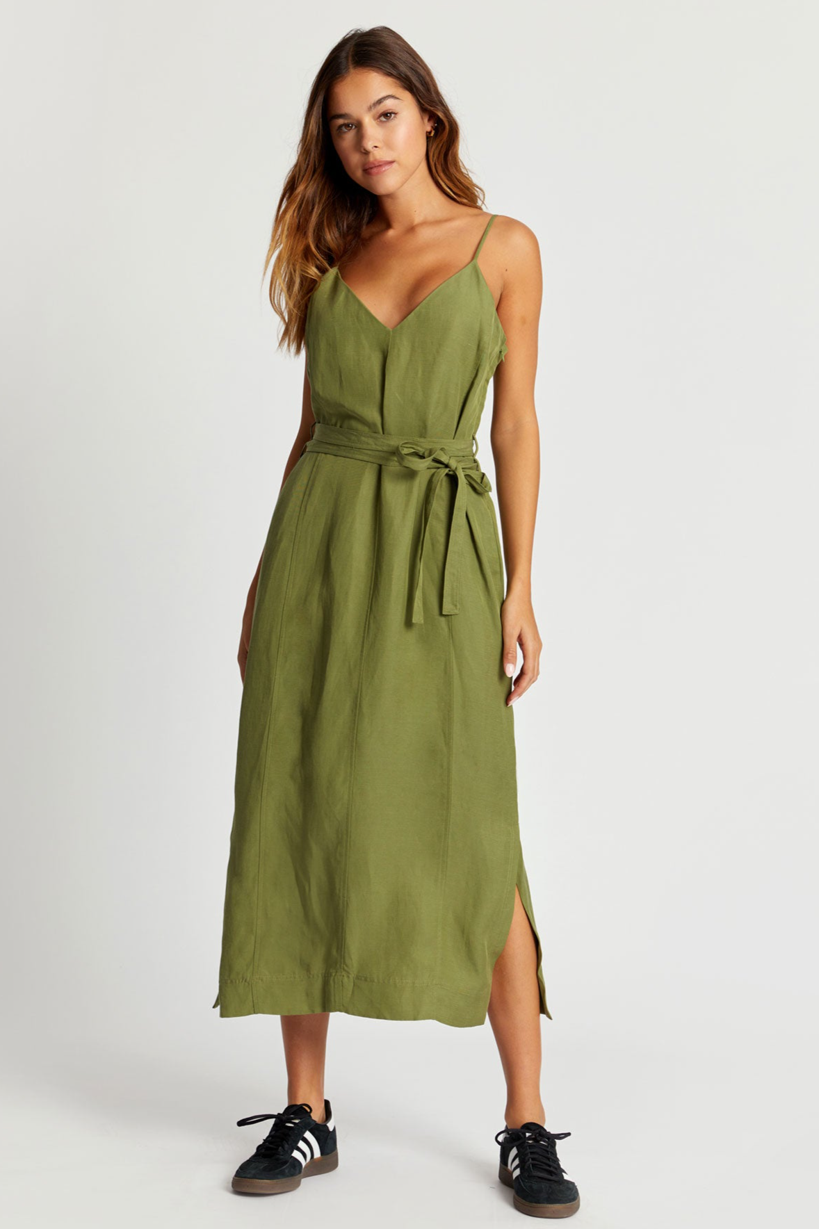 KOMODO  Jurk Slip Iman Kaki Groen