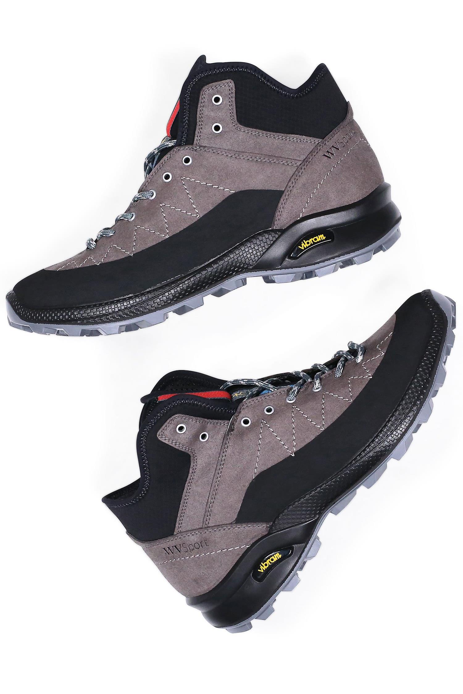 Will's Vegan Store mannen vegan Cross Tail Boots Wvsport Grijs