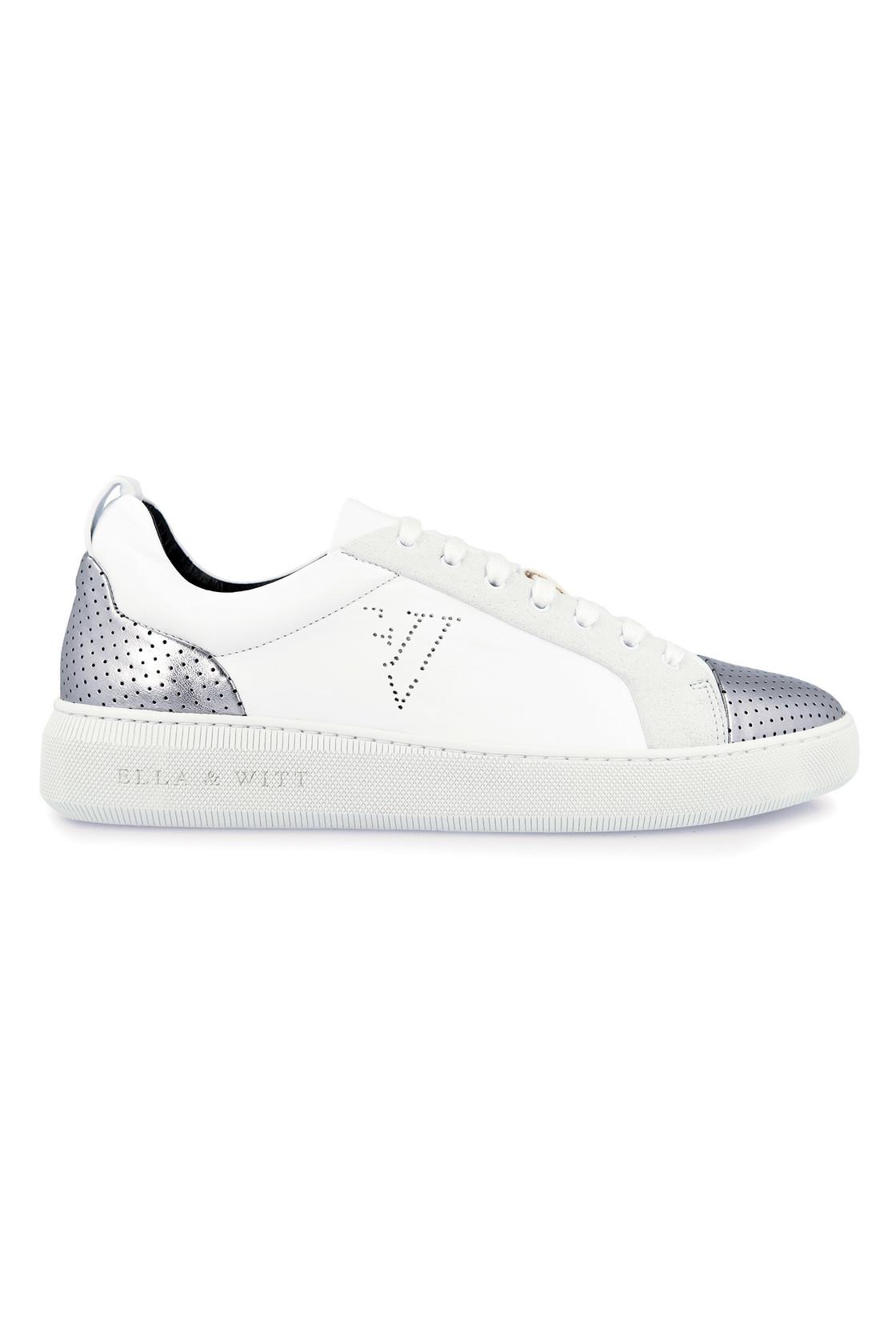 Ella & Witt  Sneaker Nikola Zilver & Wit