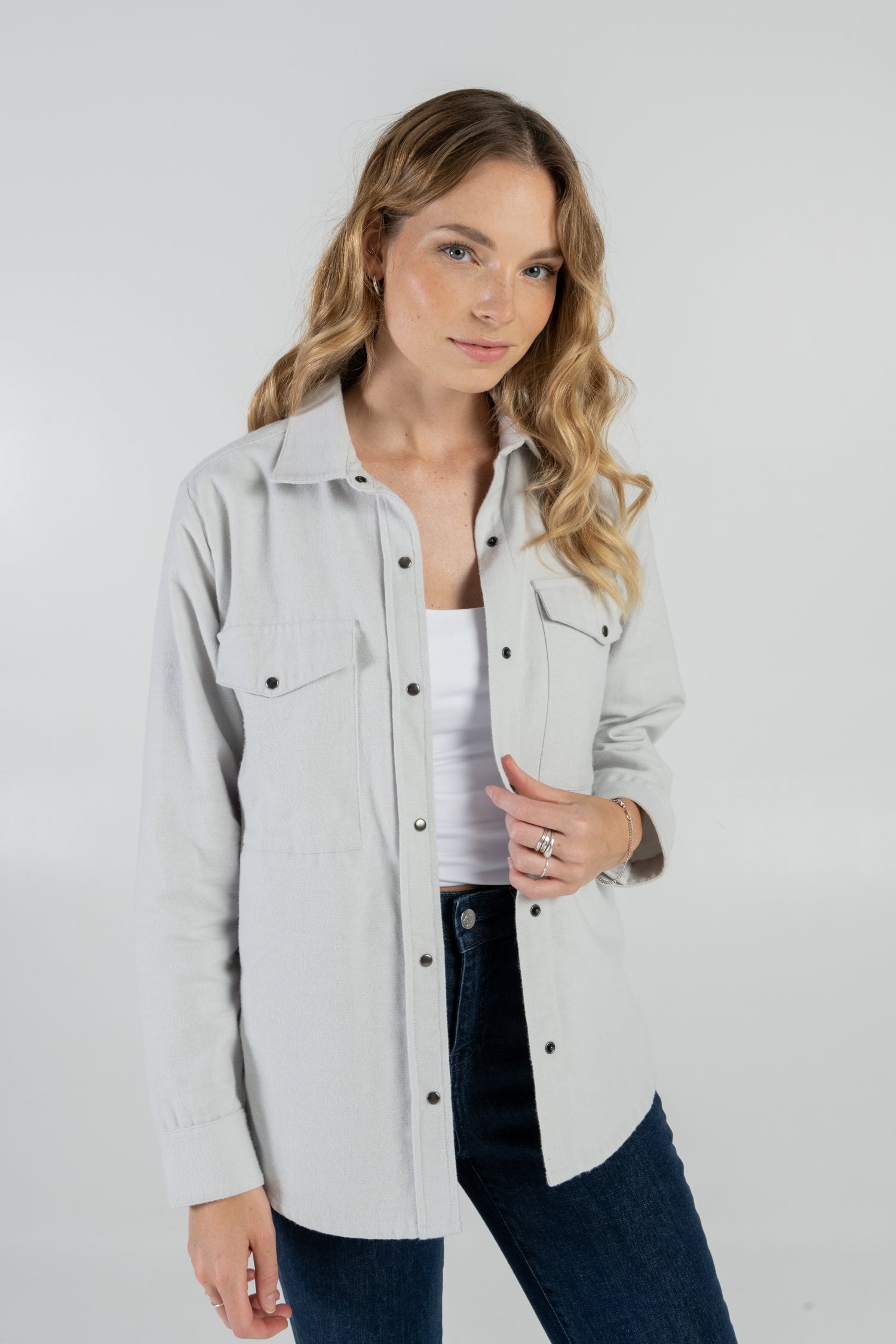STORY OF MINE  Overshirt Lichtgrijs