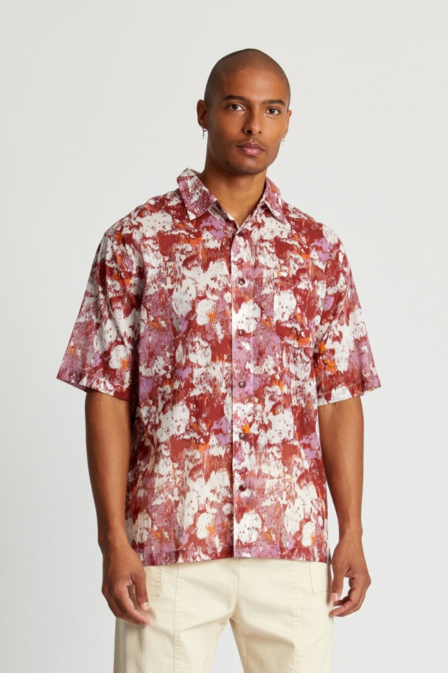 KOMODO mannen vegan Shirt Jp Poppy Red