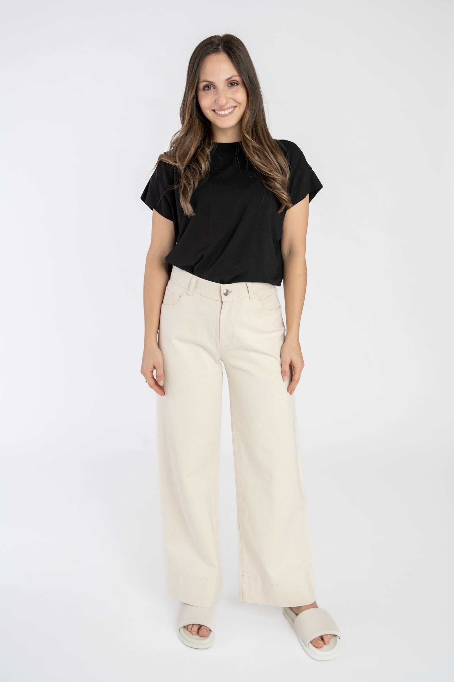 STORY OF MINE  Jeans Culotte Denim Ongeverfd Crème