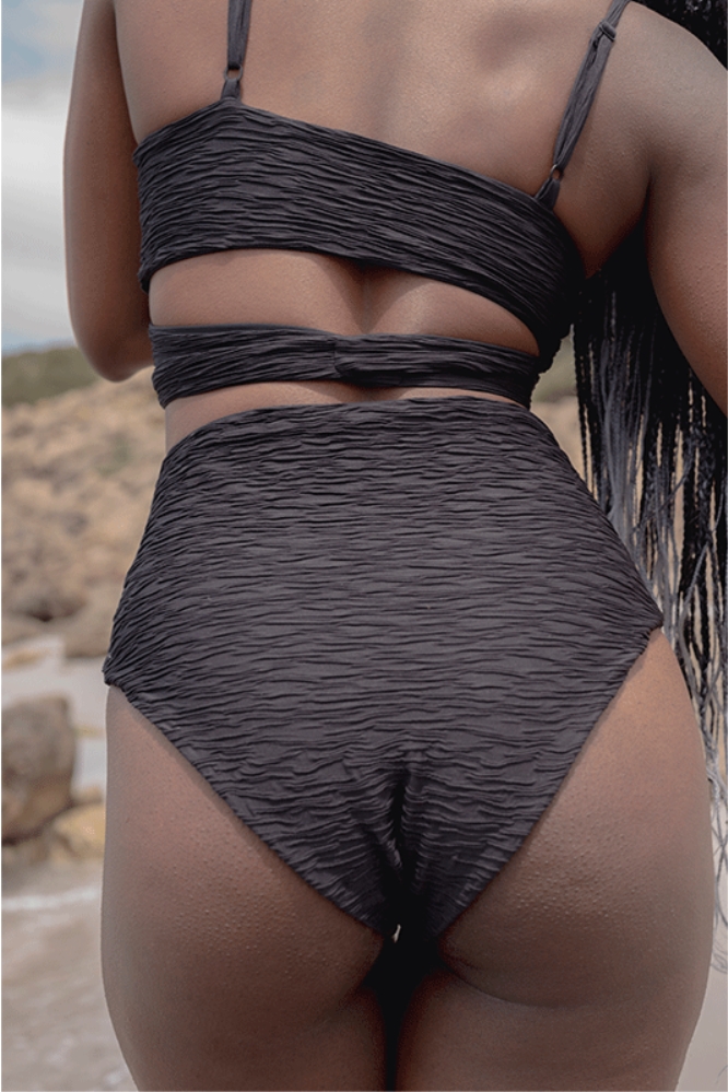 Anekdot  Jacquard Core High Bikinibroekje Zwart