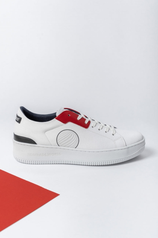Komrads mannen vegan Sneakers Ocns Pacific Rood