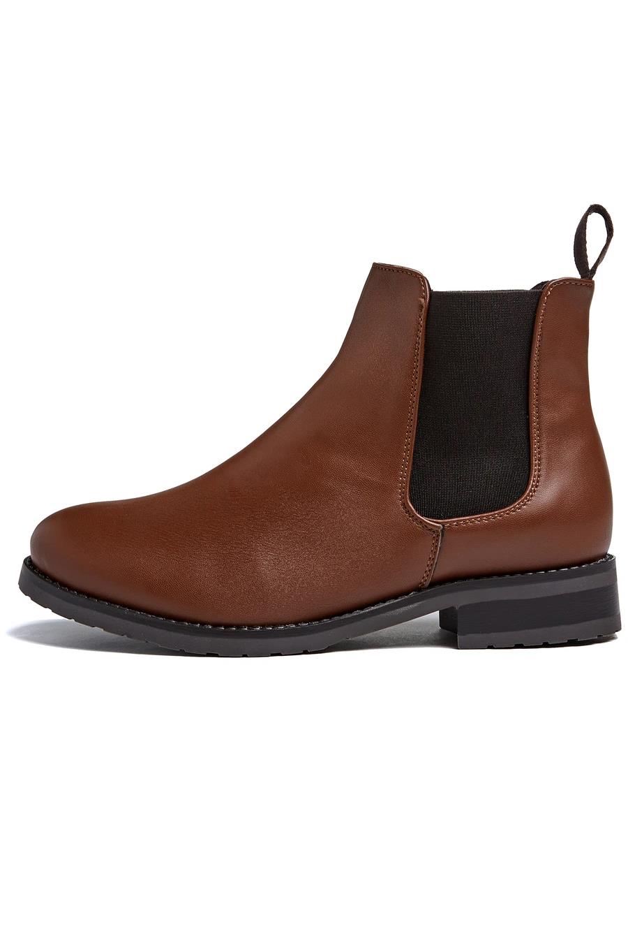 Will's Vegan Store  Chelsea Boots Luxe Smart Kastanje