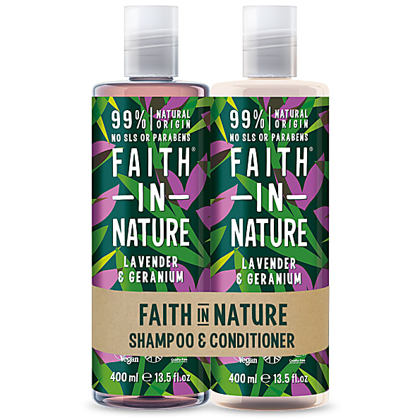 Faith in Nature Lavendel & Geranium 2 in 1 Pack - Shampoo & Conditi...