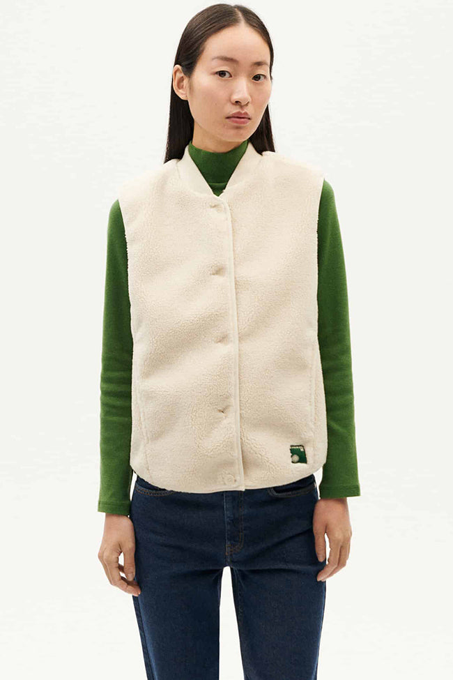 Thinking MU  Bodywarmer Ivory Jay Off-White