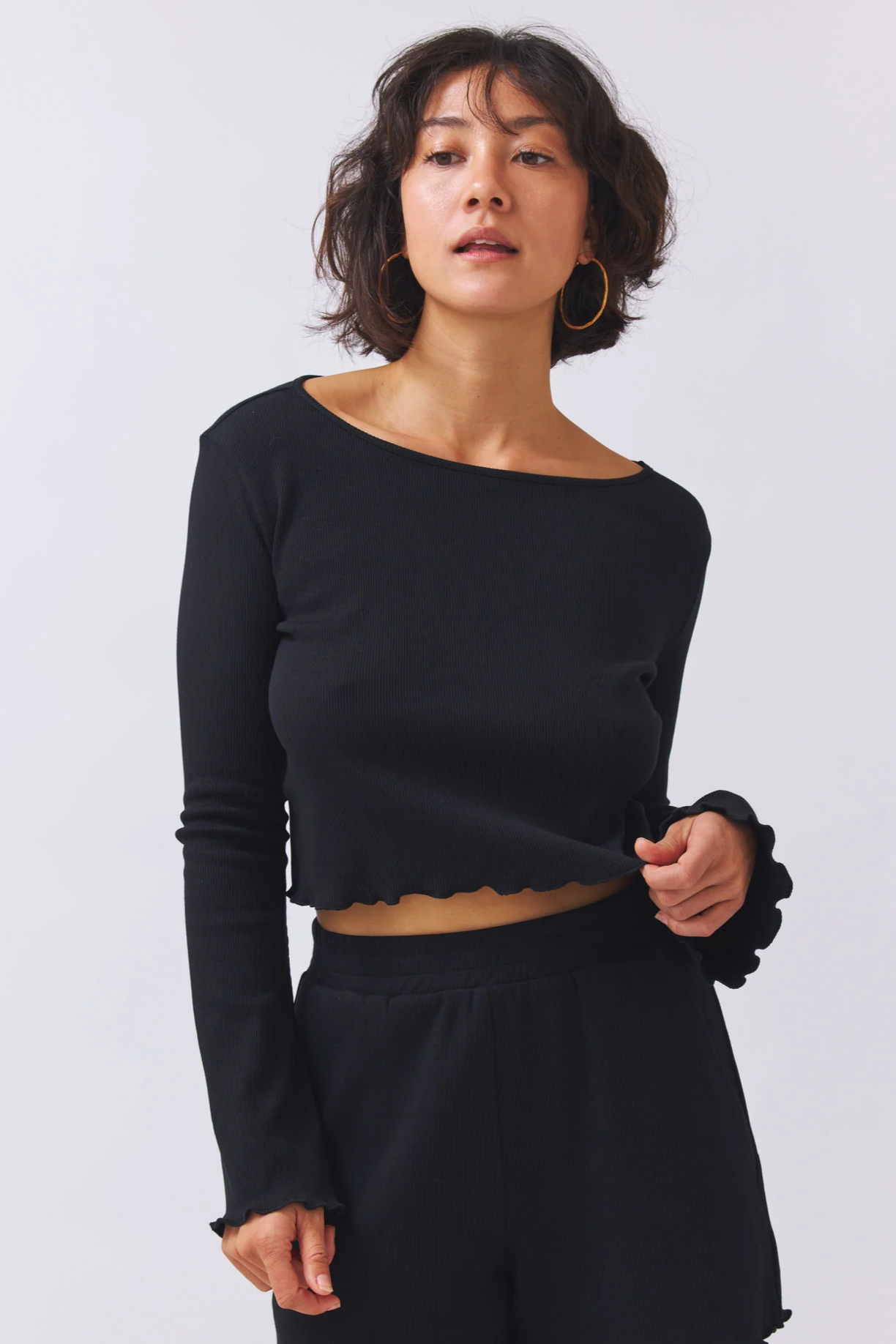 BaÃ¬ge the Label  Crop Top Bamika Zwart