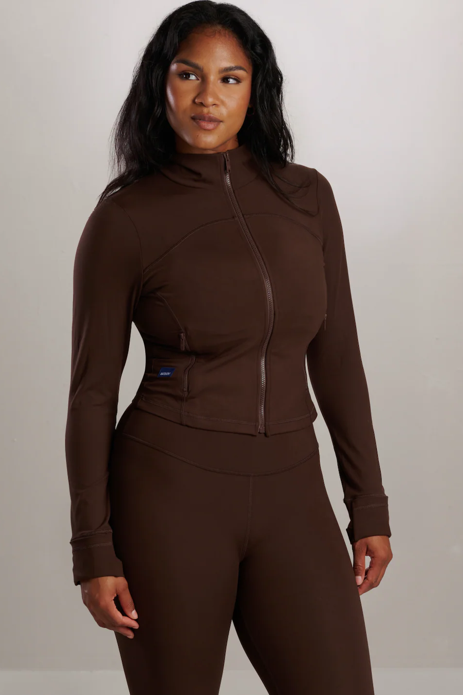 SEAAV  Sport Top Harbor Zip Koffieboon