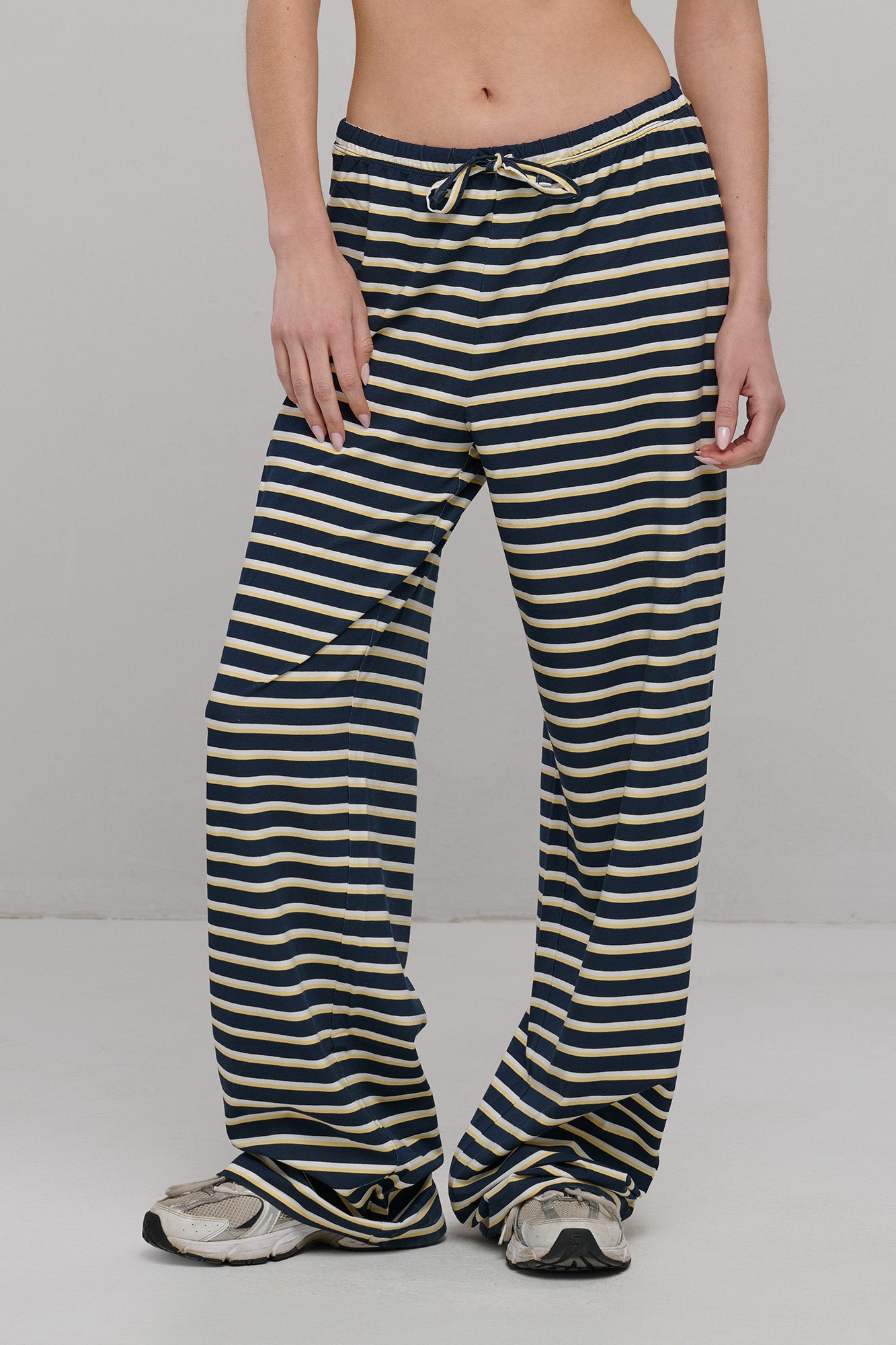 SEAAV  Matrozenbroek Met Strepen In Marineblauw/Wit
