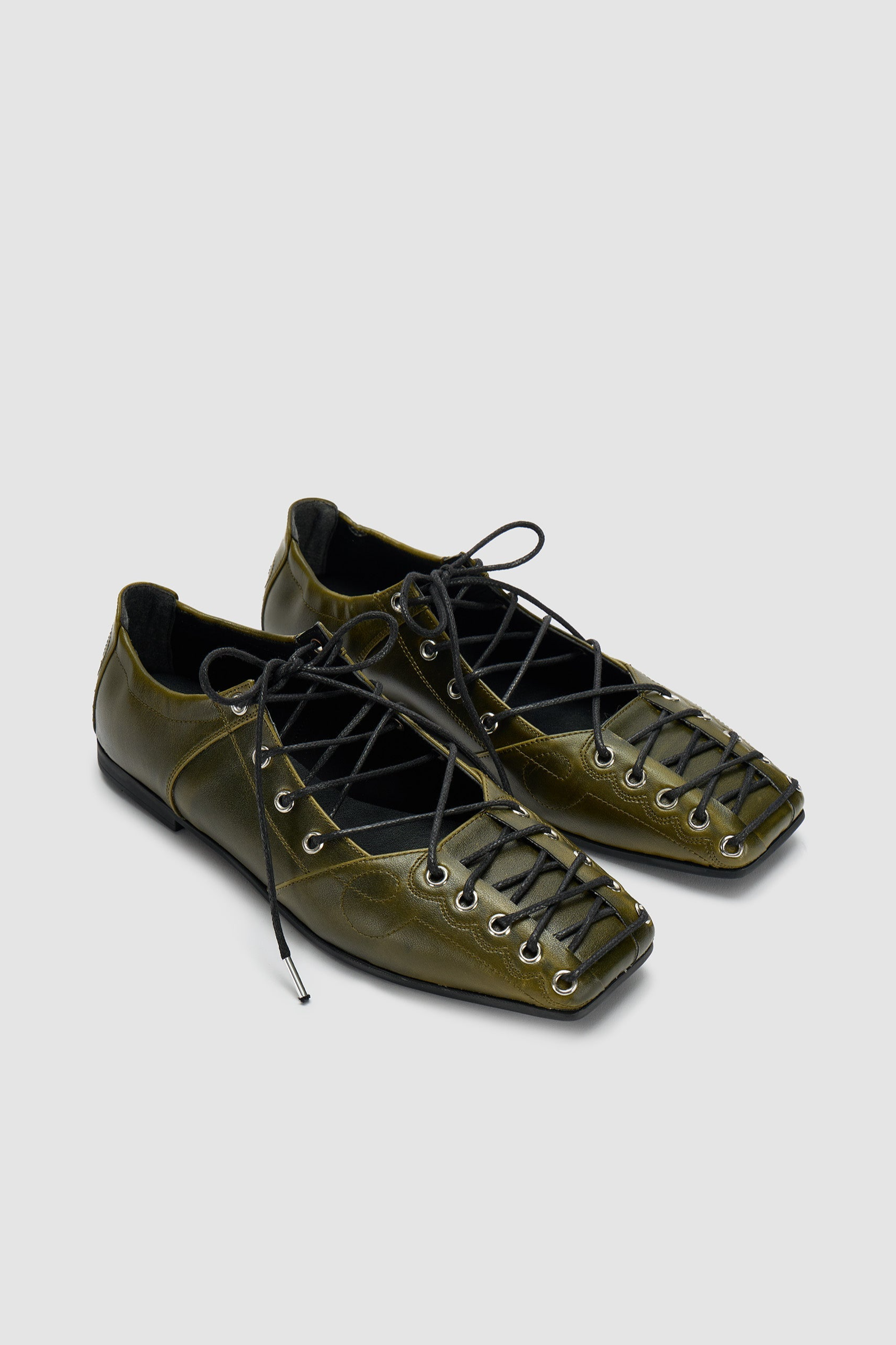 Prev  Ballet Flats Mae Olea Olijfgroen