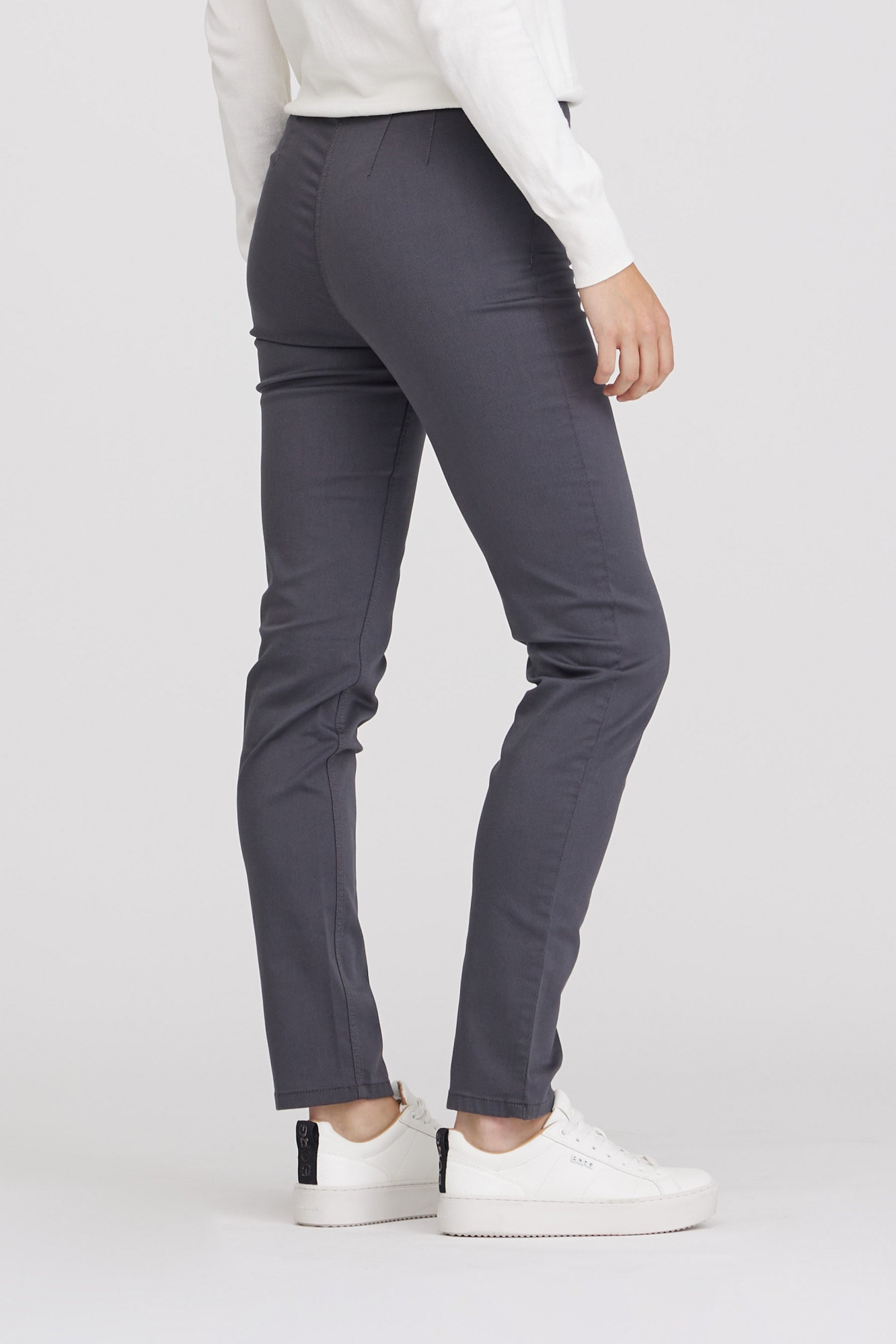 LAURIE  Broek Kelly Regular Ml Antracietgrijs