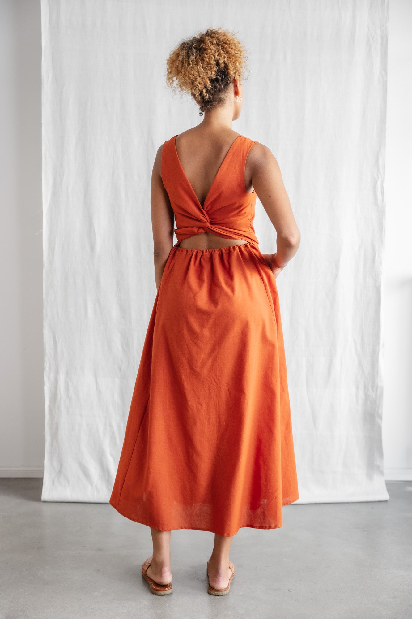 Jyoti - Fair Works  Jurk Khushi Terracotta