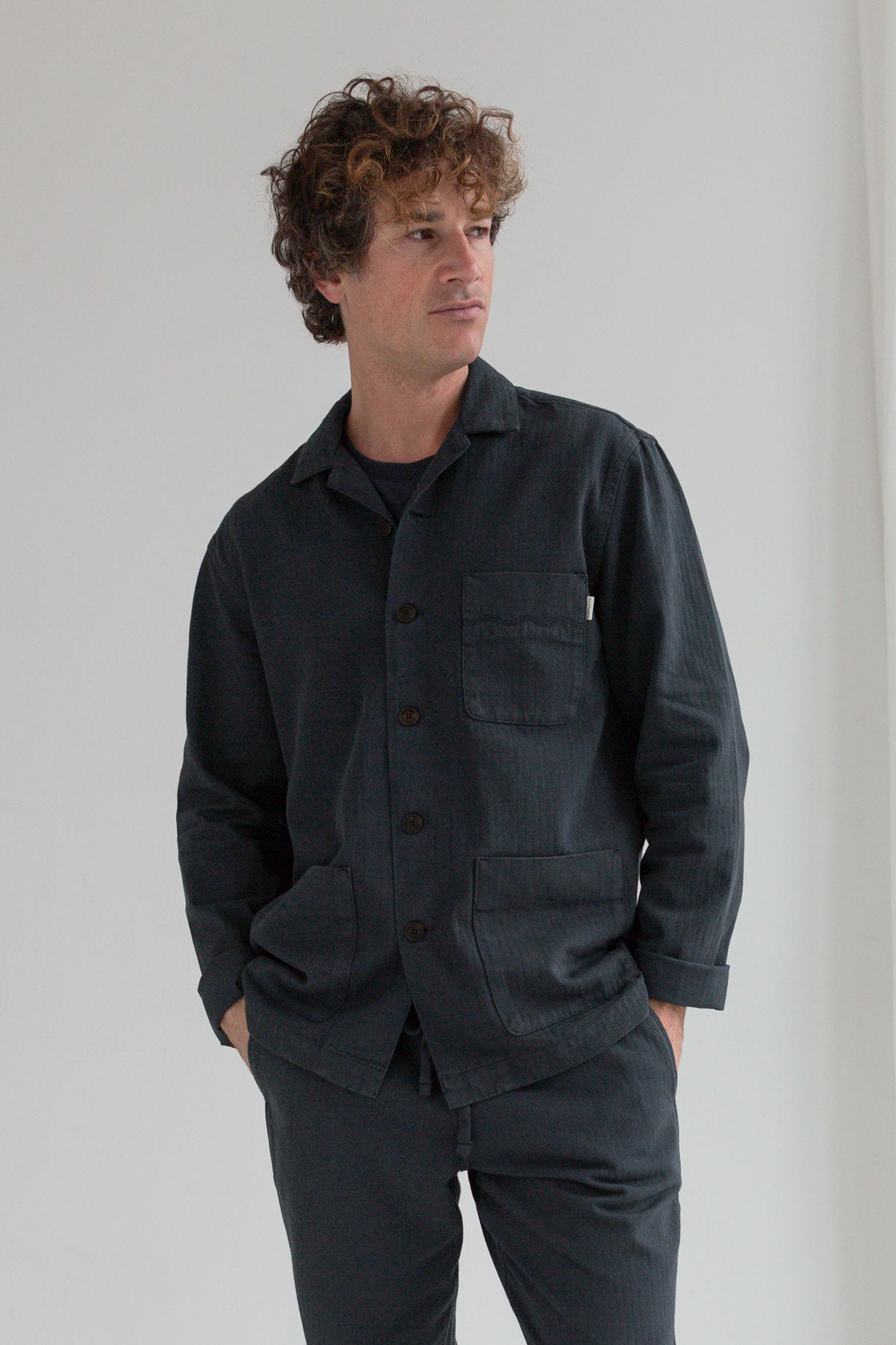 TWOTHIRDS mannen vegan Jas Franzburg Donkerblauw