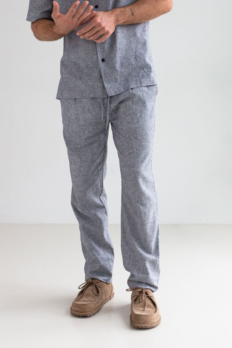 TWOTHIRDS mannen vegan Broek San Vicente Marineblauwe Strepen