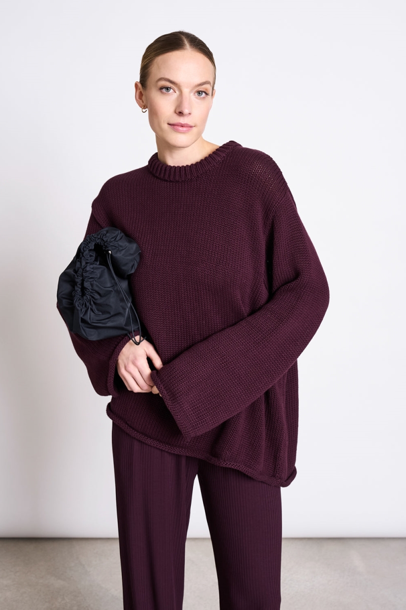 JAN 'N JUNE  Trui Sona Cherry Lacquer Rood