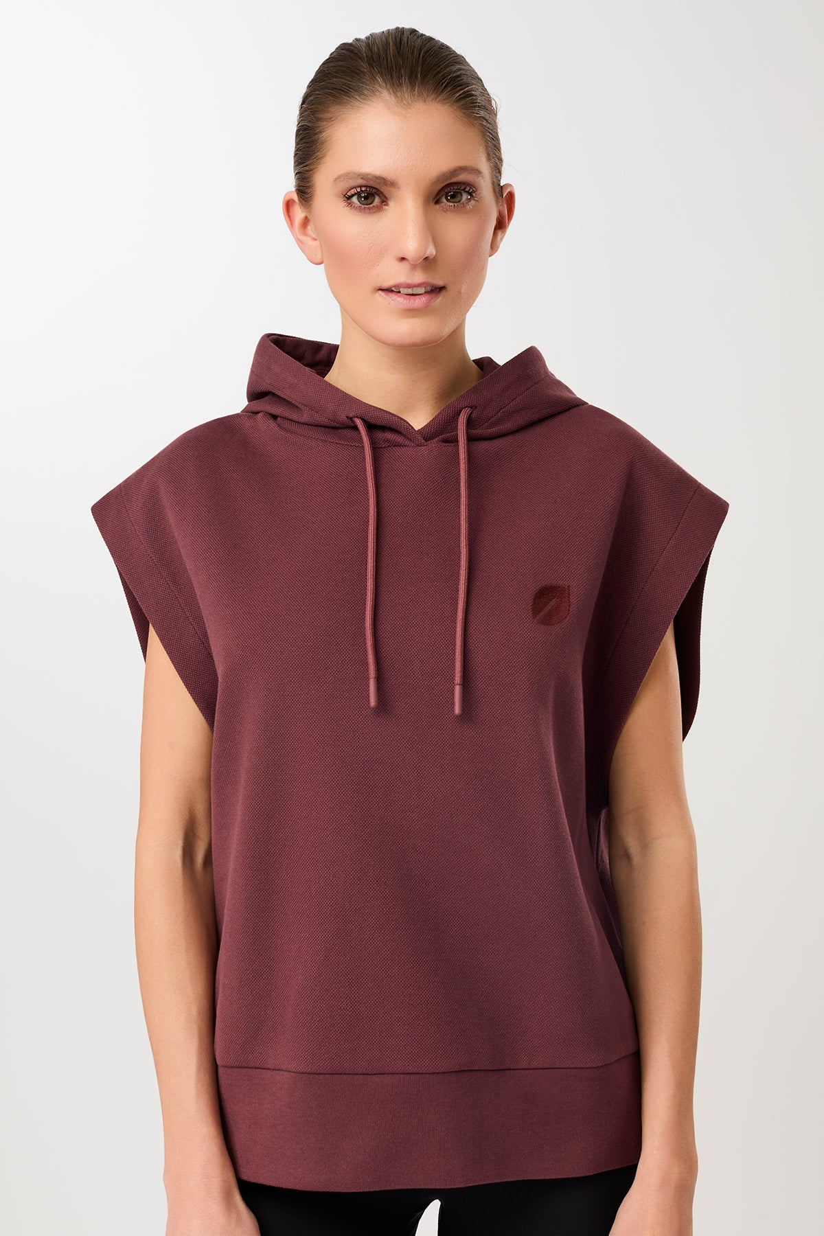 MANDALA  Hoodie Vest Rosewood