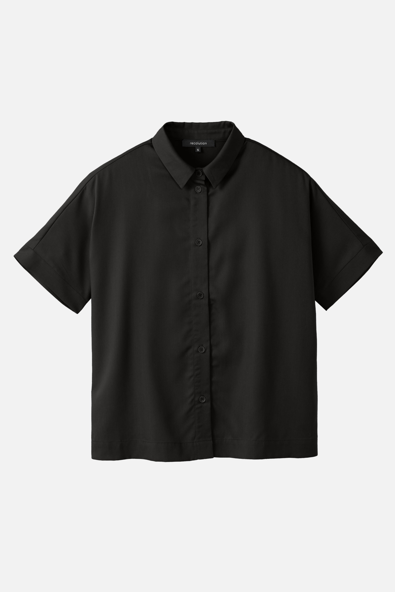 Recolution  Overhemd Lotus Zwart