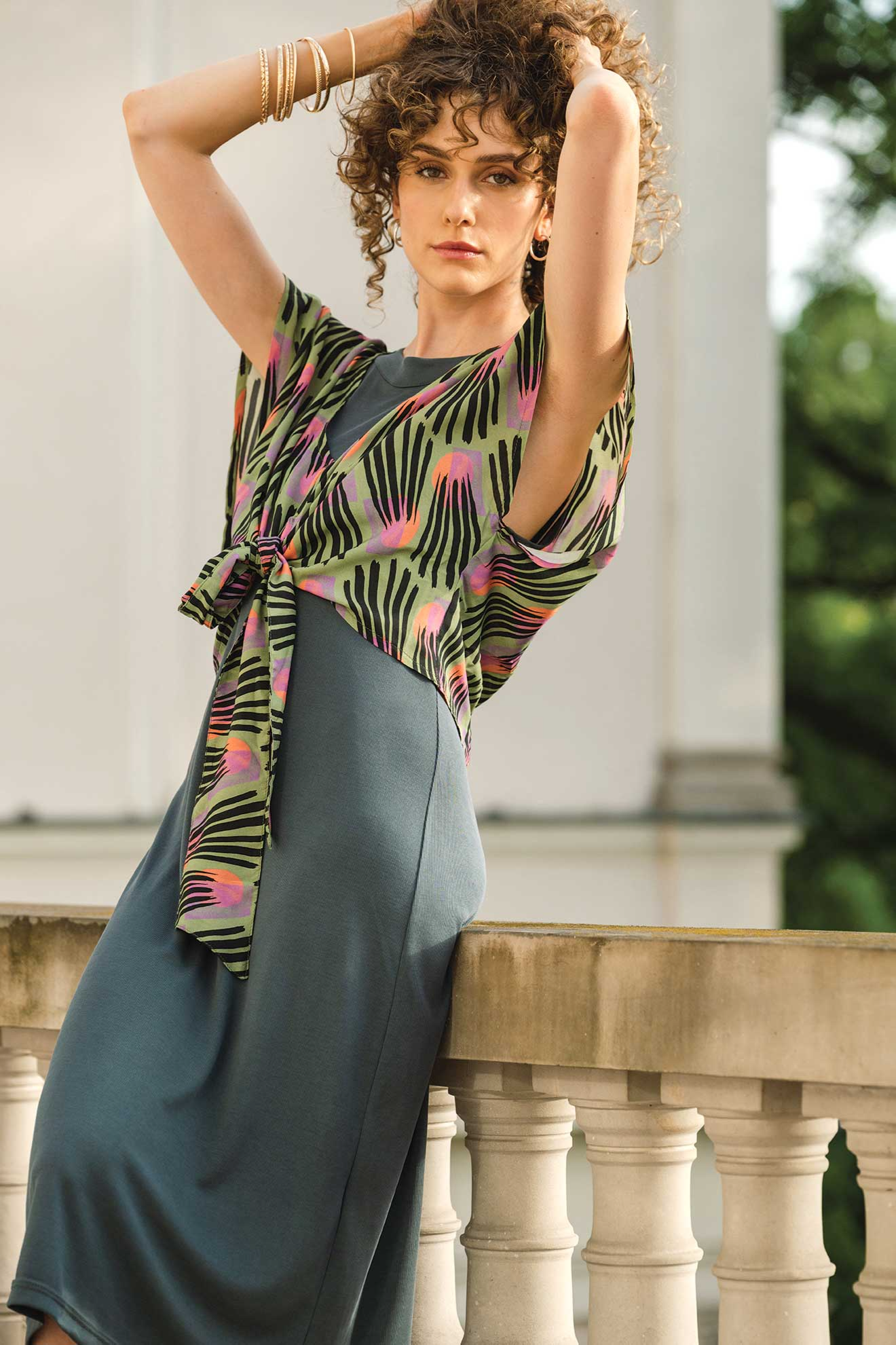 WiDDA  Wrap Top Dash Multicolor
