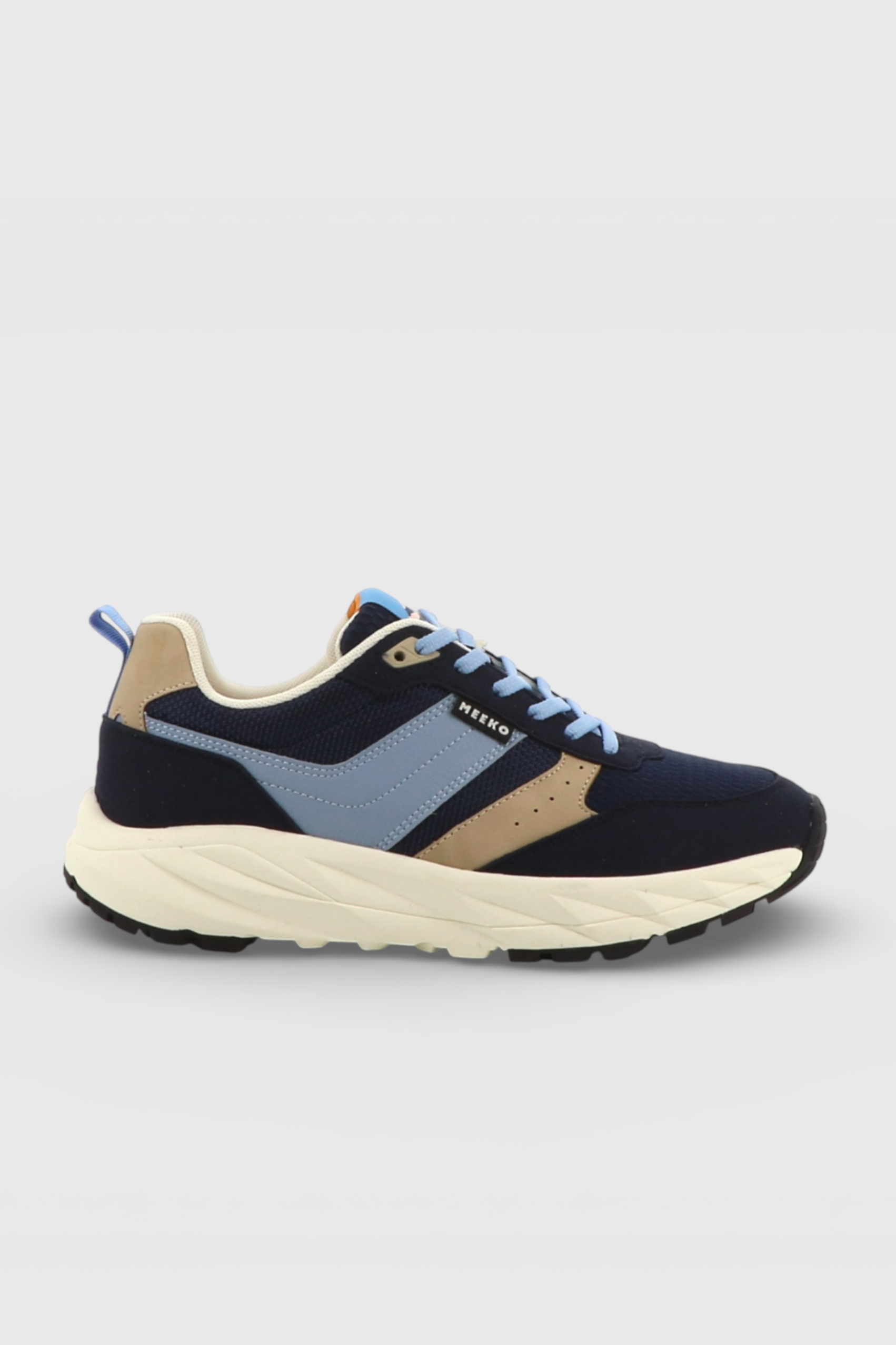 MEEKO mannen vegan Sneakers Pongo Arctic Blue/Beige