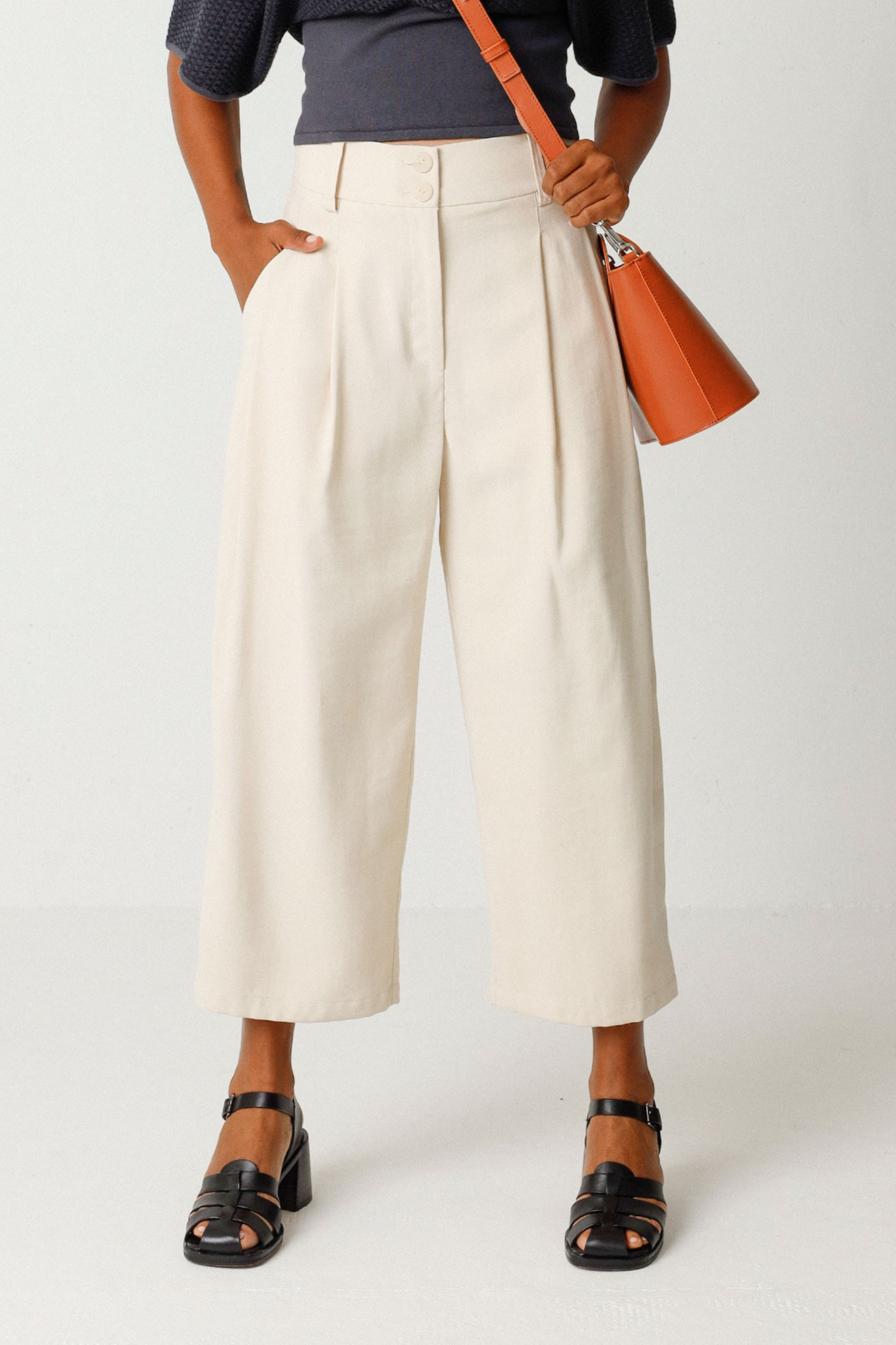 SKFK  Broek Esti Beige