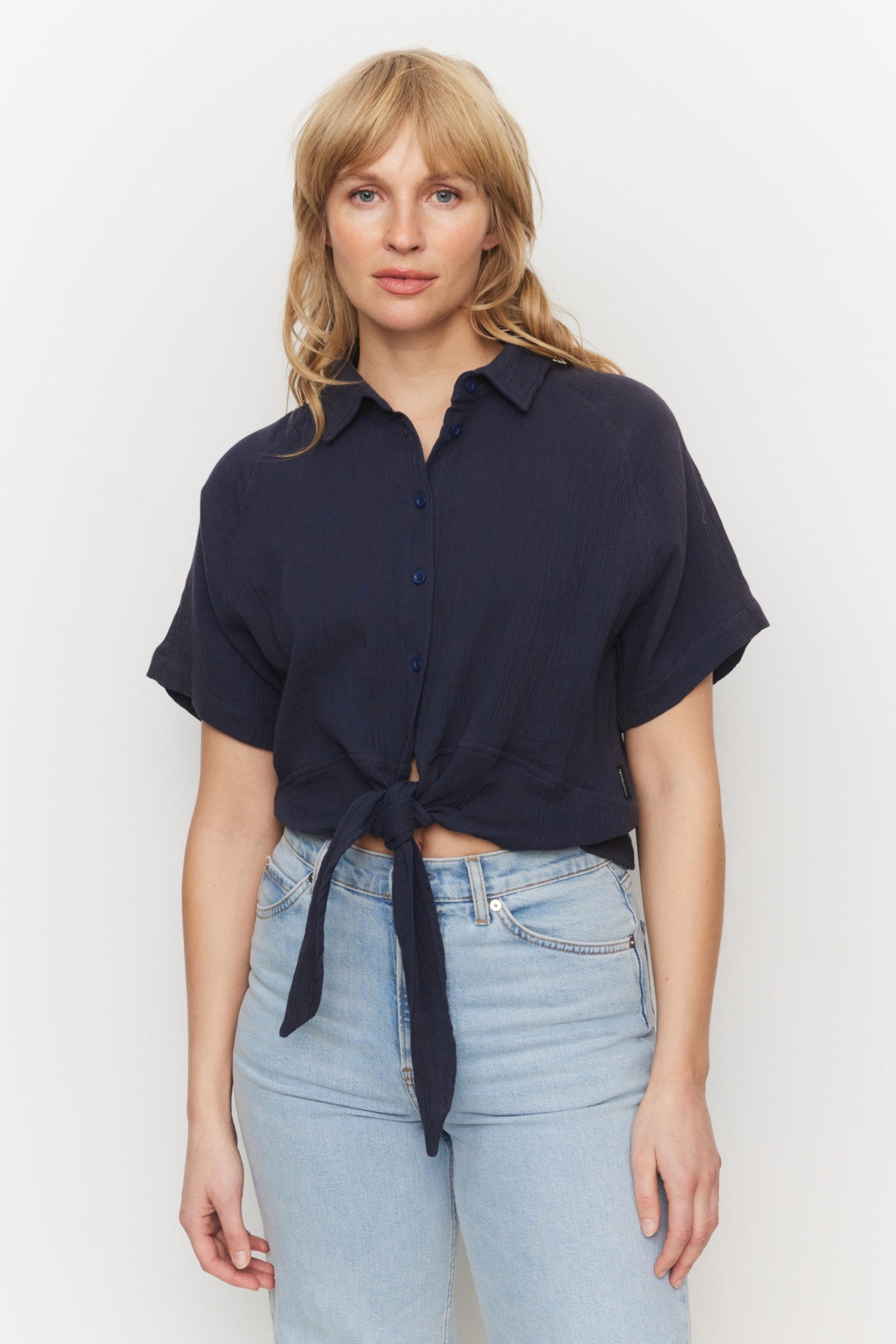 Recolution  Blouse Tulp Marineblauw