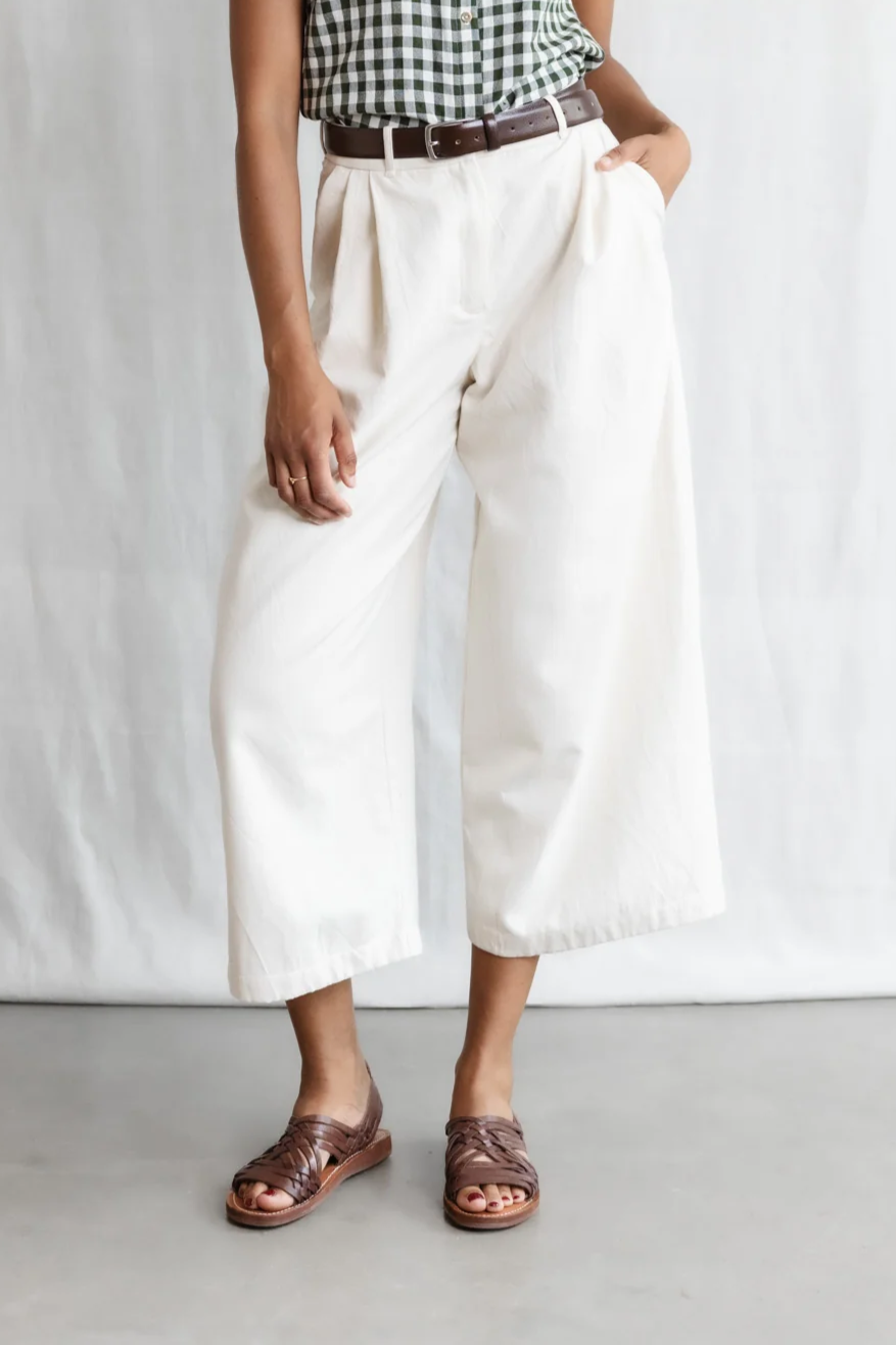 Jyoti - Fair Works  Culotte AWAsi Ecru