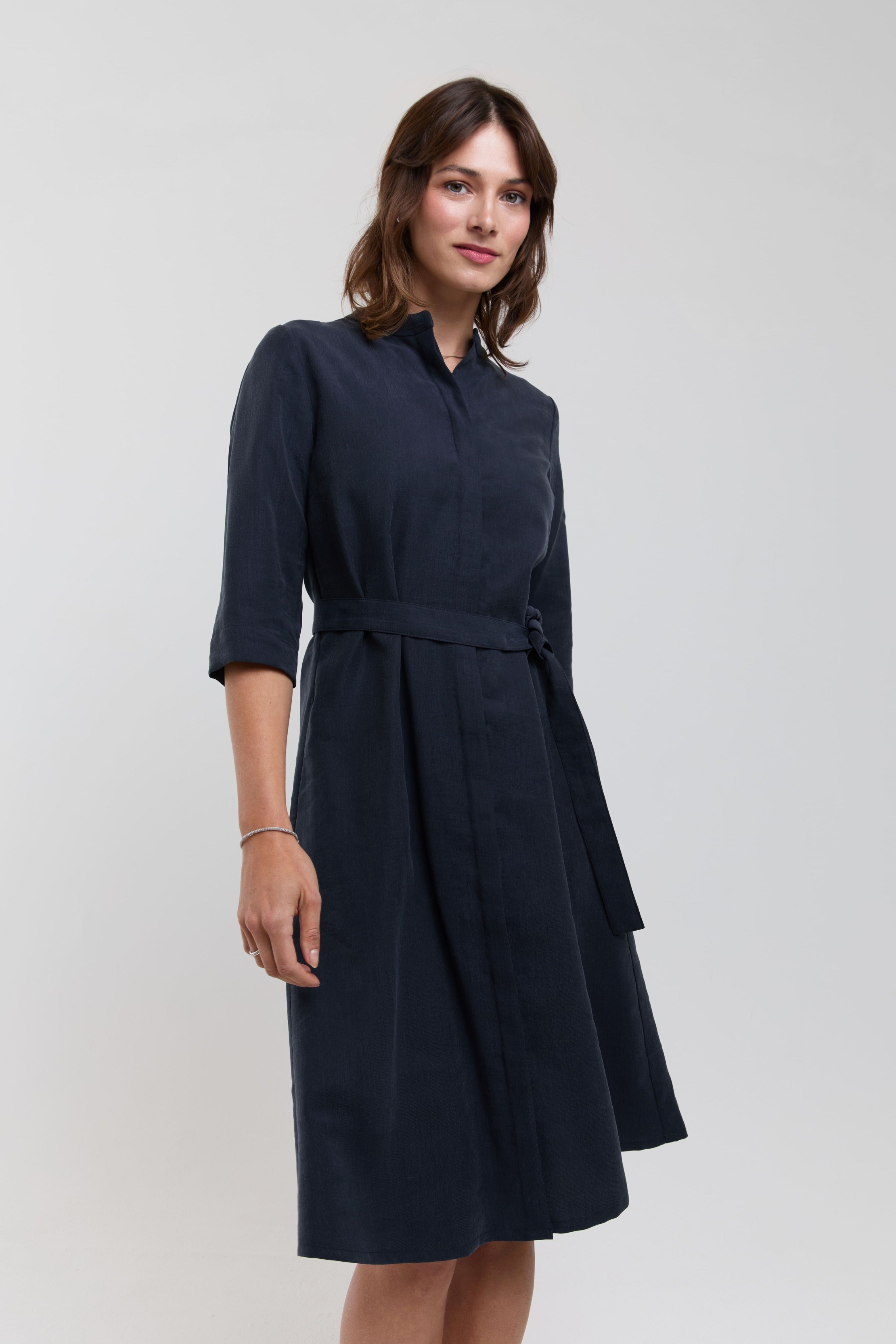 AYANI  Overhemd Anne Donkerblauw