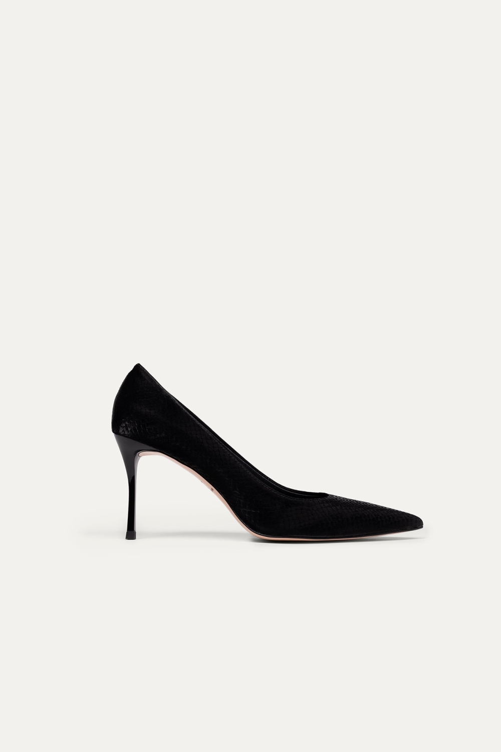 BIKKOU  Pumps Romantisch Diner Zwarte Python